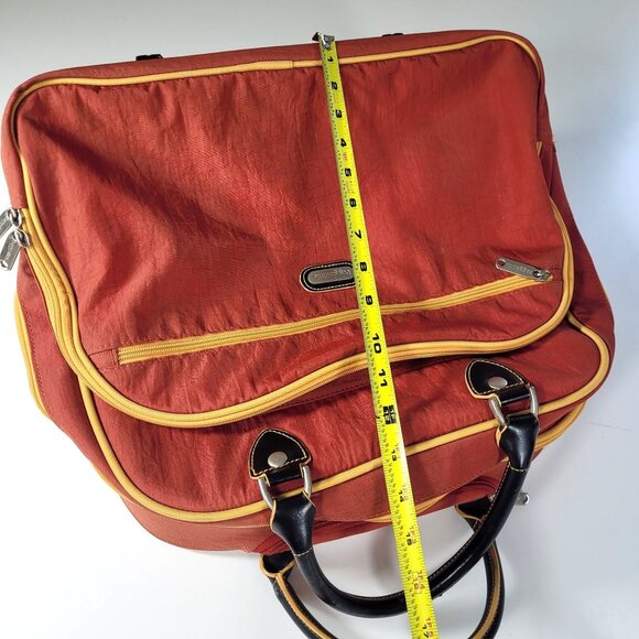 BAGGALLINI Rolling Tote Luggage Carry On Under Seat Suitcase Tomato Red/Org - Picture 11 of 16